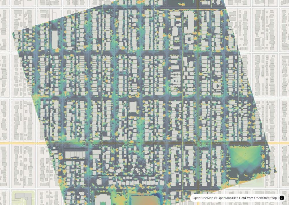 LandMood map of December sun hours in Killarney/Glengarry, Calgary, without street names